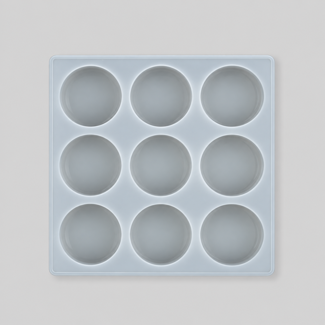 9-Cavity Round Silicone Soap Making Mold