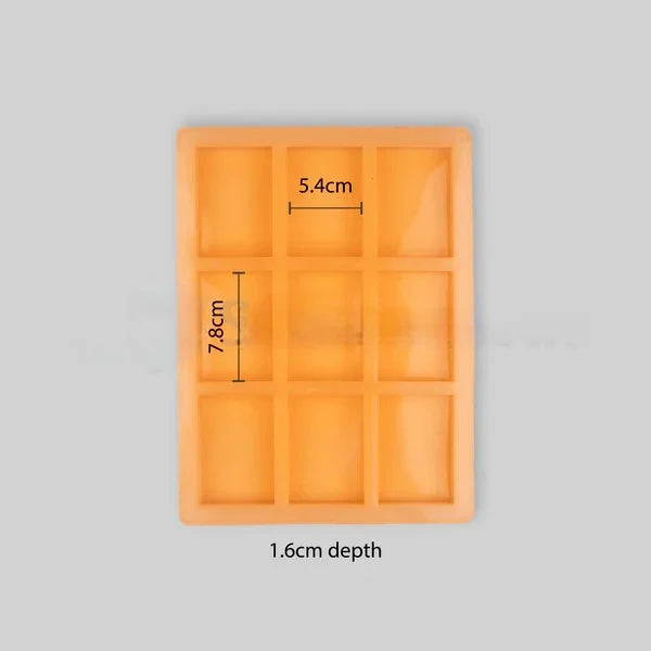 9 CVT Rectangle Soap Making Silicon Mold