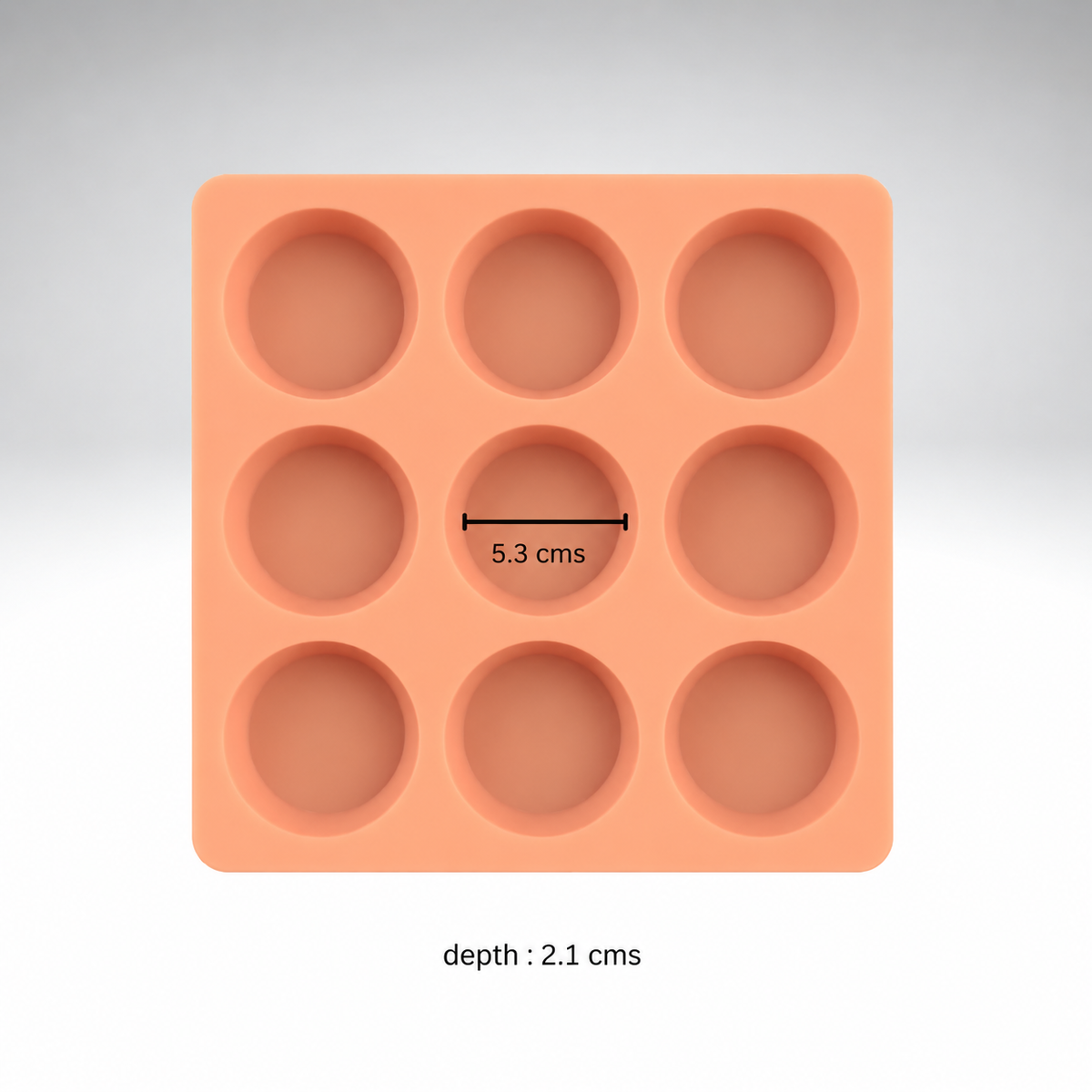 9 CVT Round Shape Soap Making Mold