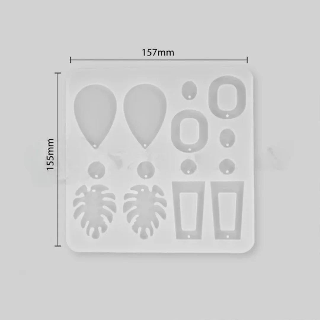 14-Cavity Jewellery Silicone Mold for Resin Art
