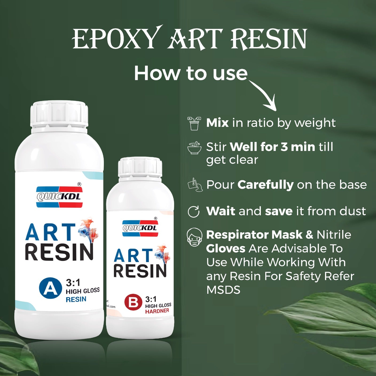 ART RESIN 3:1 RATIO