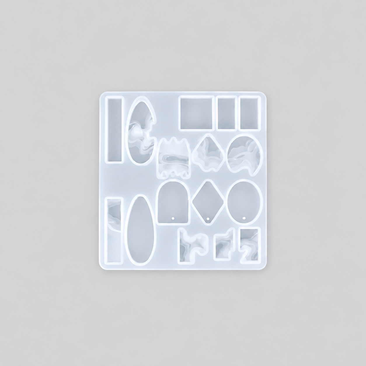 16-Cavity Jewellery Silicone Mold for Resin Art
