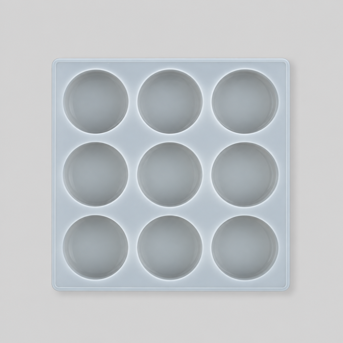 9-Cavity Round Silicone Soap Making Mold