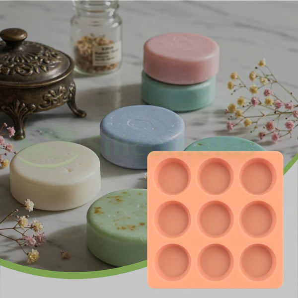 9 CVT Round Shape Soap Making Mold