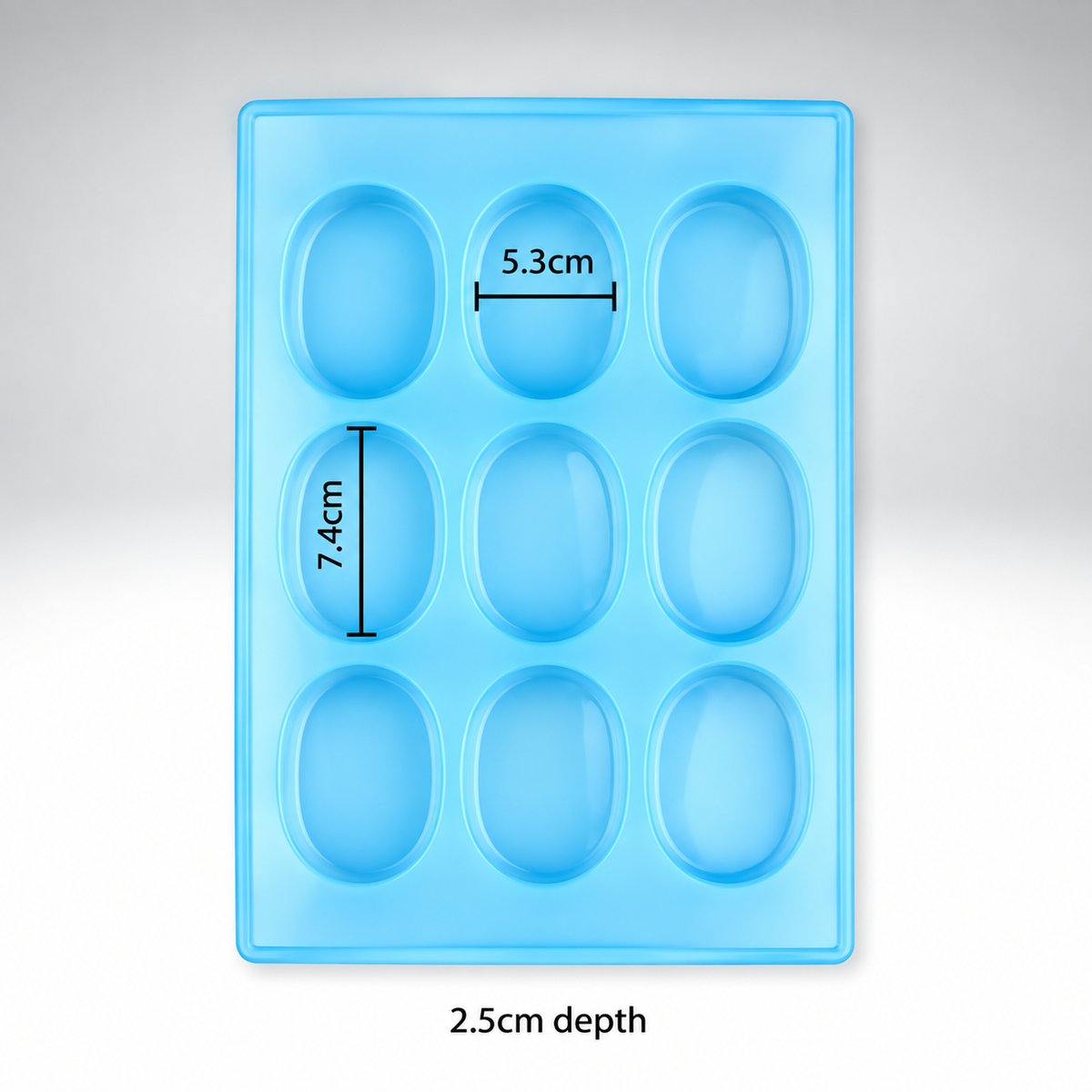 9 CVT Oval Shape Soap Making Mold