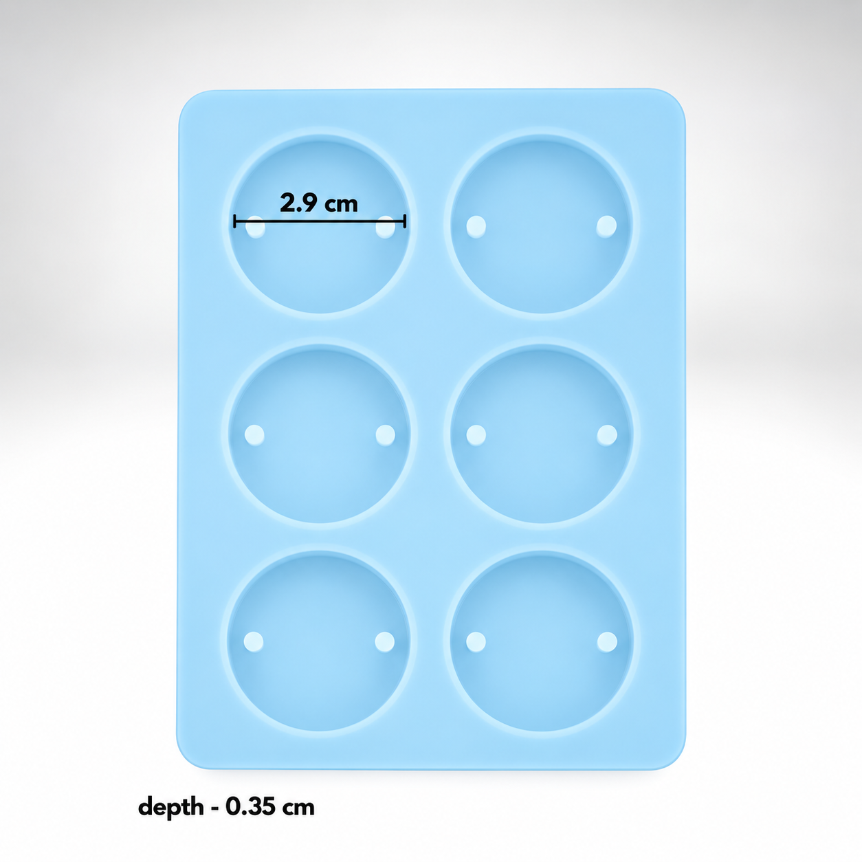 6 Cavity Round Rakhi & Bracelet Mould