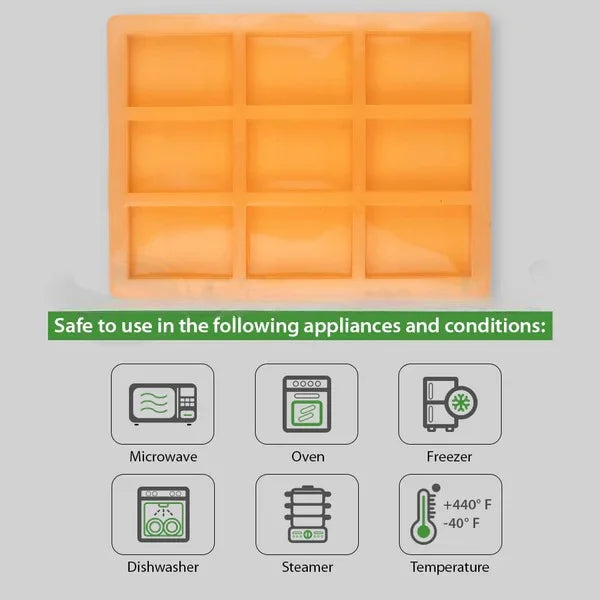 9 CVT Rectangle Soap Making Silicon Mold