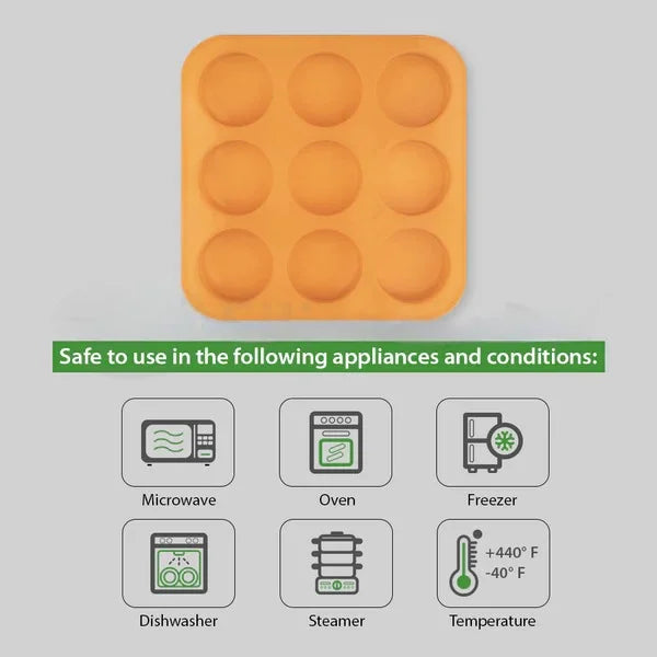Round Shape 9-Cavity Silicone Soap Making Mold