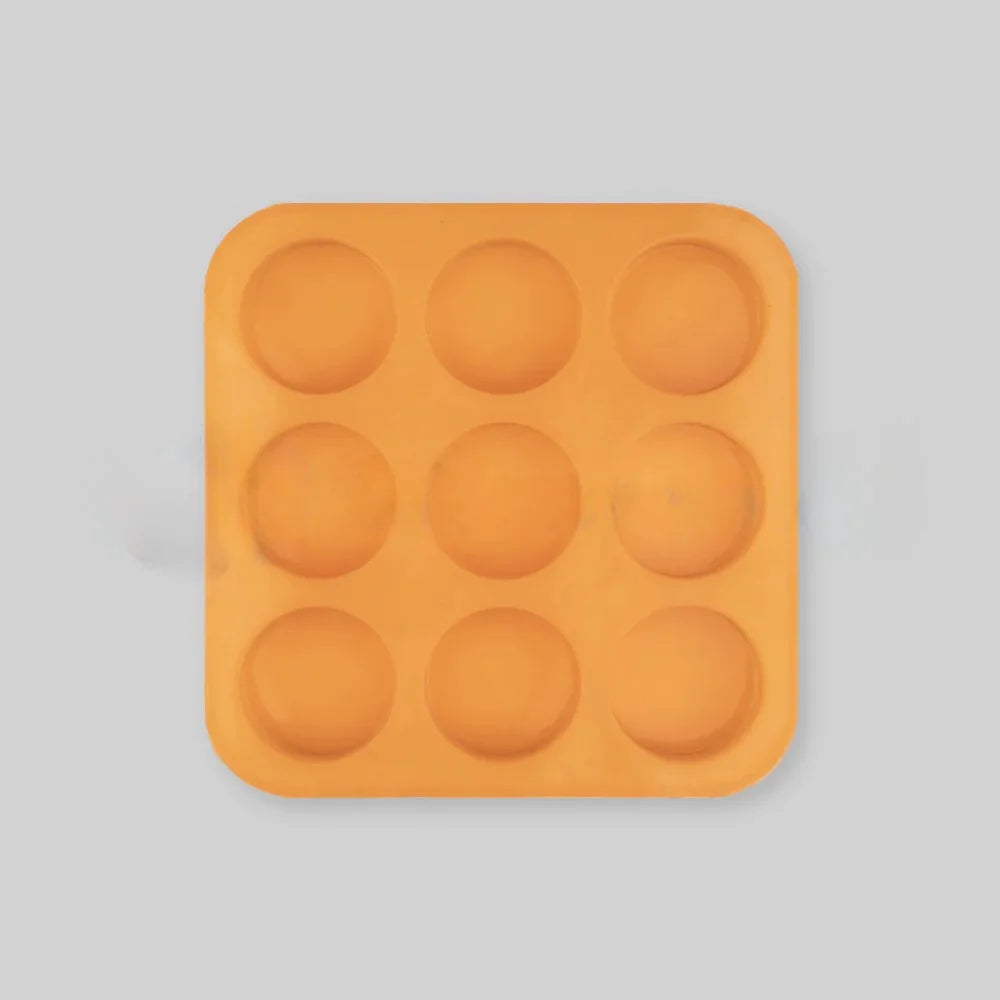 Round Shape 9-Cavity Silicone Soap Making Mold