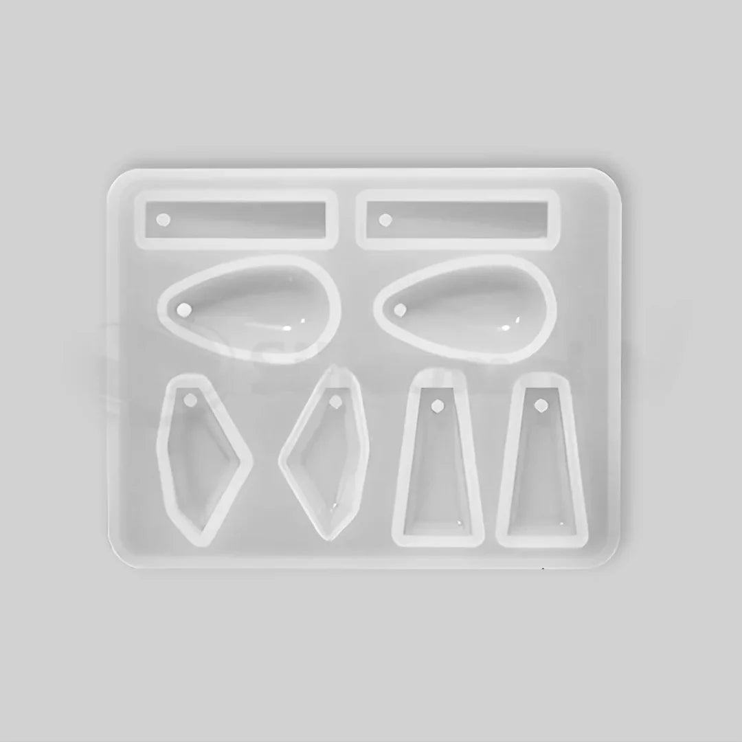 8‑Cavity Silicone Earring  Pendant Resin Mold