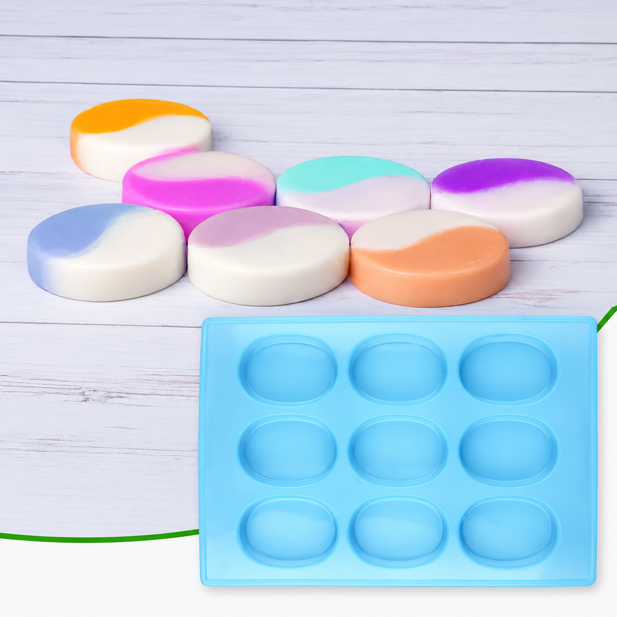 9 CVT Oval Shape Soap Making Mold