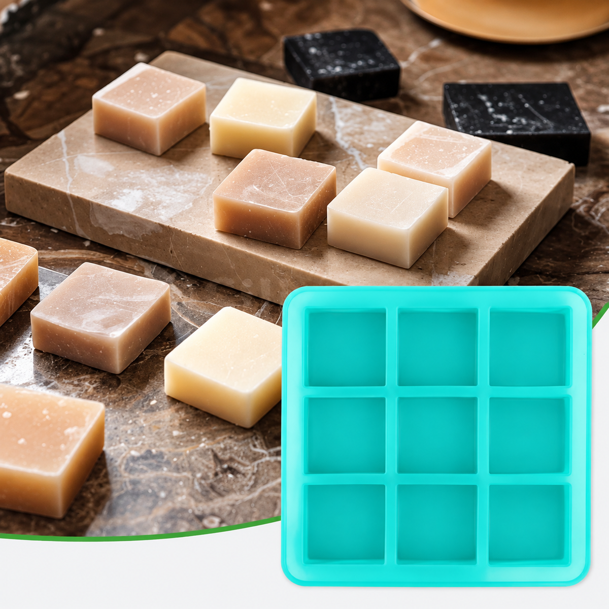 9 CVT Square Shape Soap Making Mold